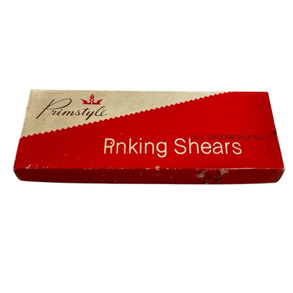 Primstyle Chrome Pinking Shears fabric crafts quilting sewing vintage patterns - Picture 3 of 4